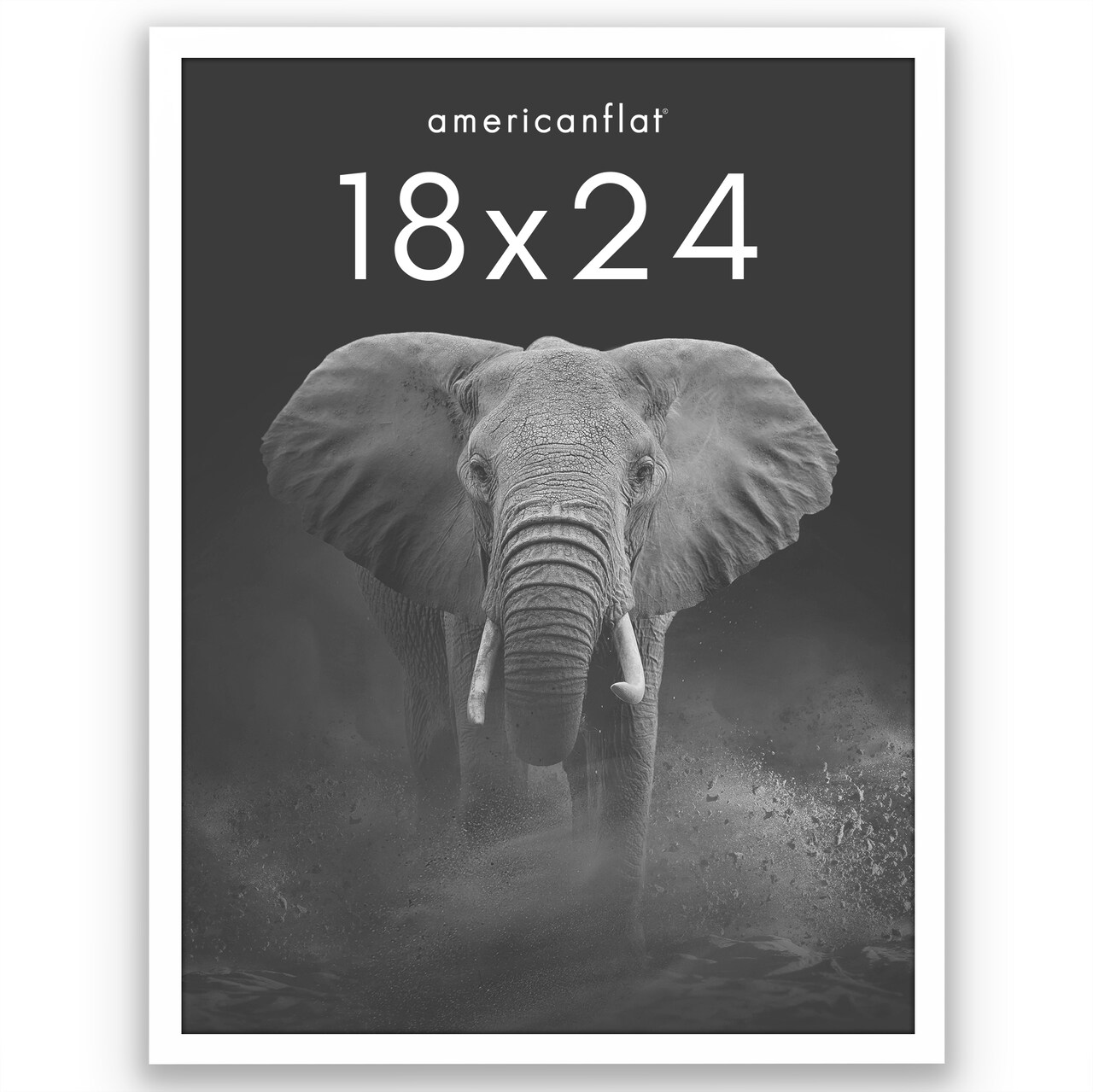 Americanflat Gallery-Style Picture Frame - Ideal Frame for Gallery Wall Display - Showcase Artwork, Prints, and Photos - Shatter Resistant Glass - Hanging Hardware with Drywall Anchor